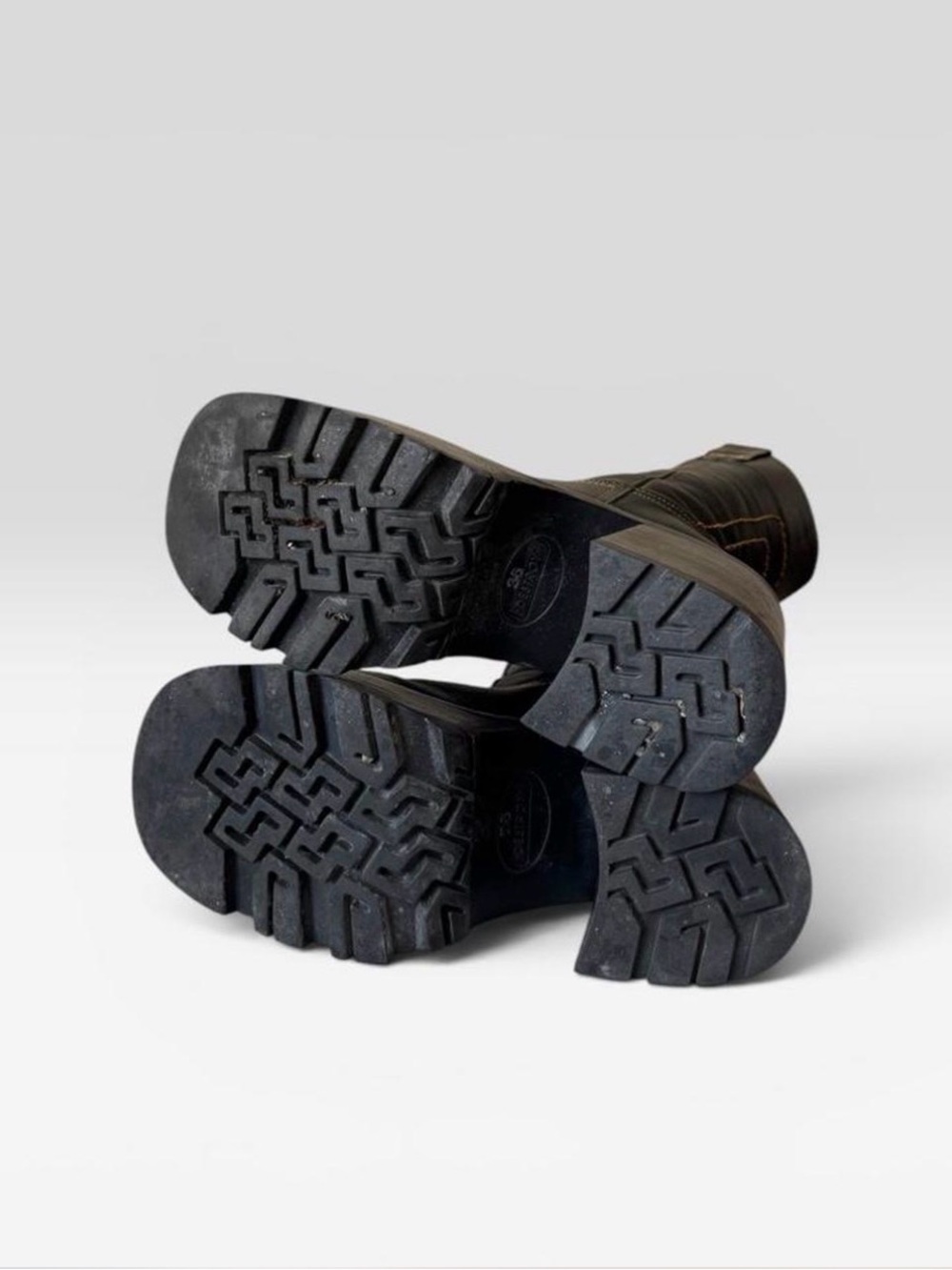 Ultra Rare 90s Destroy 'Motorcycle Club' Leather Platform
Boots - Picture 7 of 8